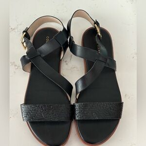 Cole Haan Black Flat Sandal size 7
